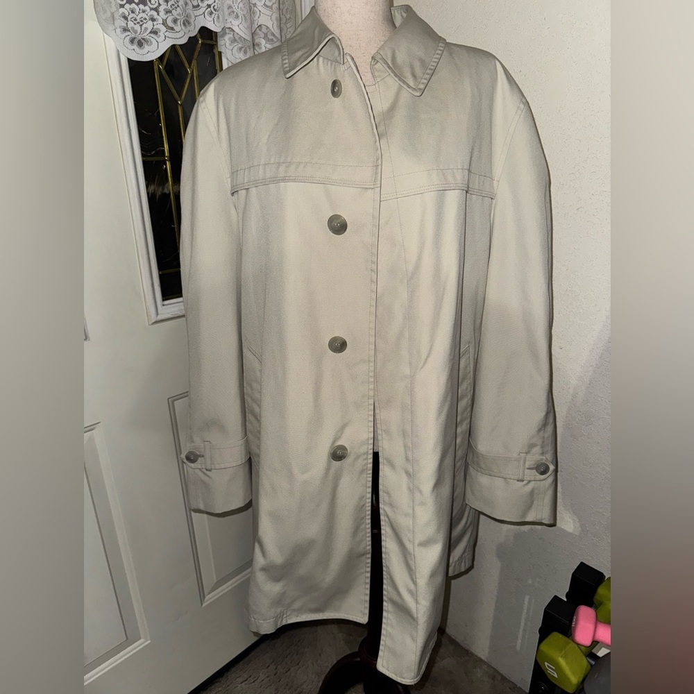 London Fog Cream Trench Coat